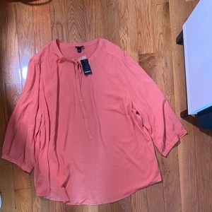 Torrid Coral Tunic Top